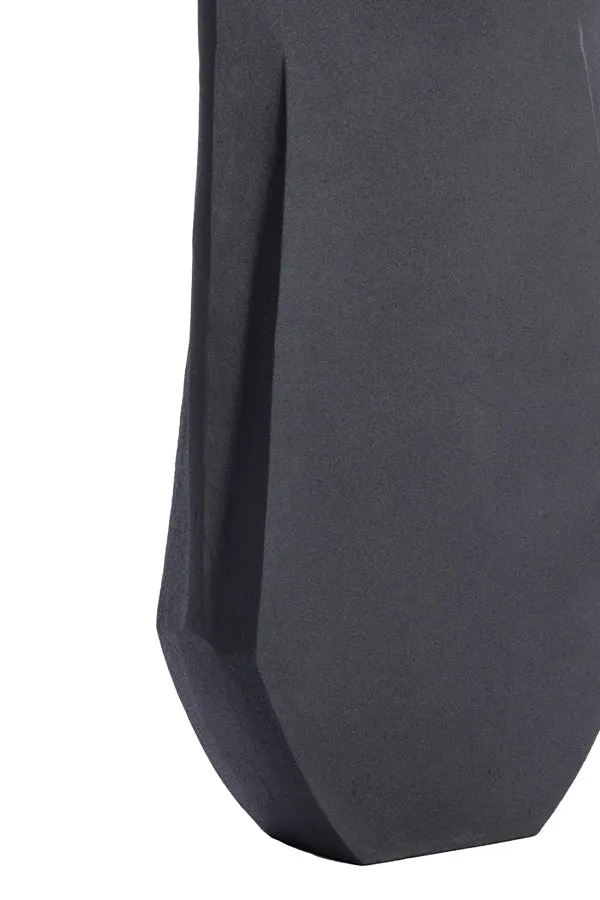 Vase deco 21x7,5x41 cm MAKAHA matt black