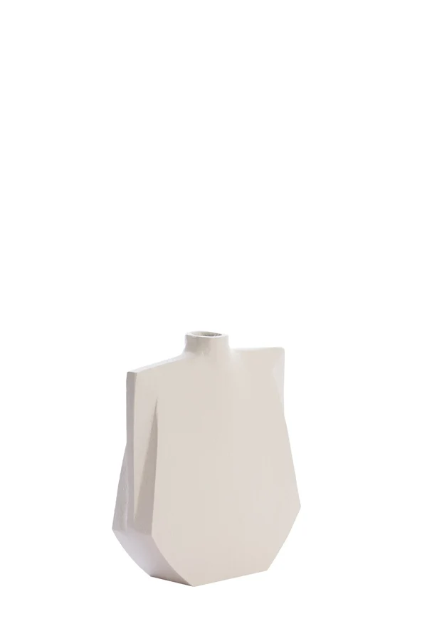 Vase deco 21x6x25 cm MAKAHA cream
