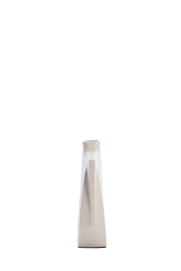 Vase deco 21x6x25 cm MAKAHA cream