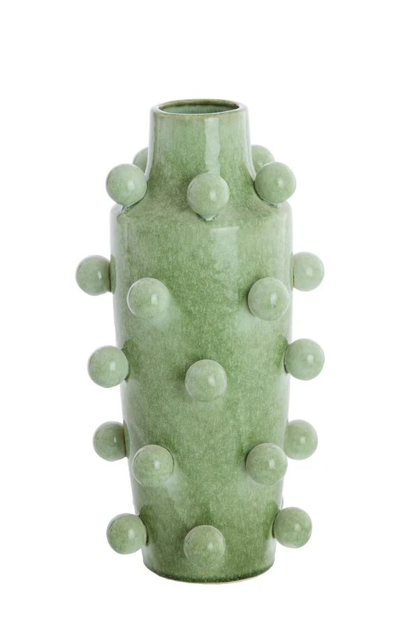 Vase deco 23x43 cm MOLLY ceramics mint green-green