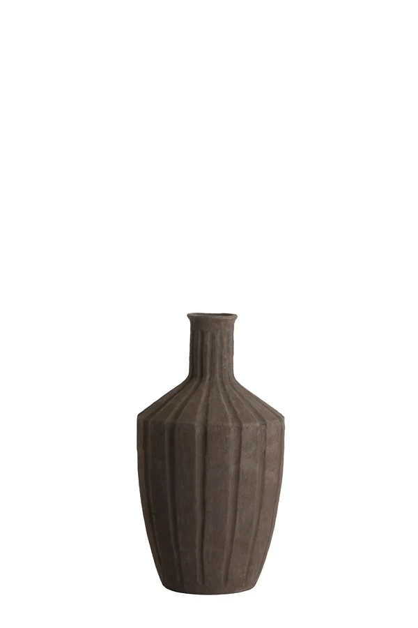 Vase deco 23x43,5 cm AYNA ceramics dark brown
