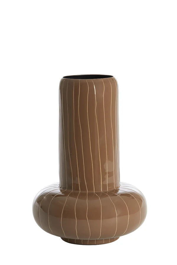 Vase deco 23x33 cm ASANO brown-cream