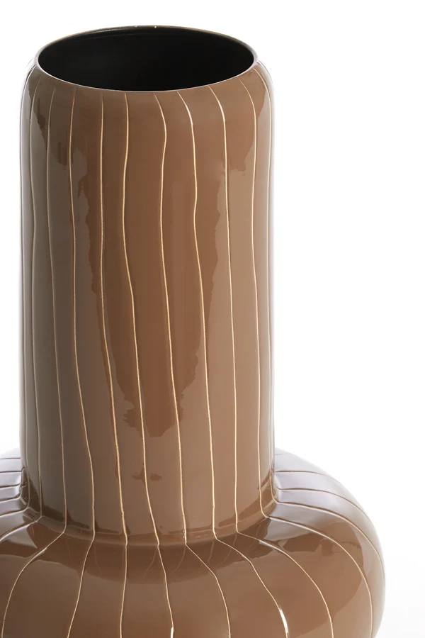 Vase deco 23x33 cm ASANO brown-cream