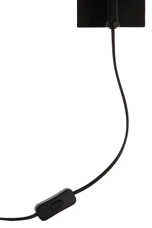 Wall lamp 43x115 cm LYRA natural+matt black