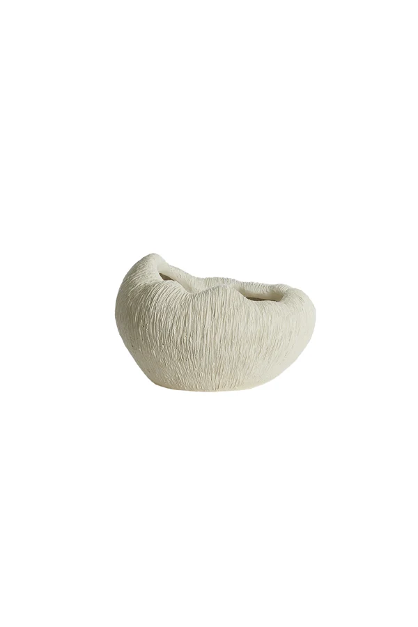 Vase deco 34x28x21 cm DENISA cream