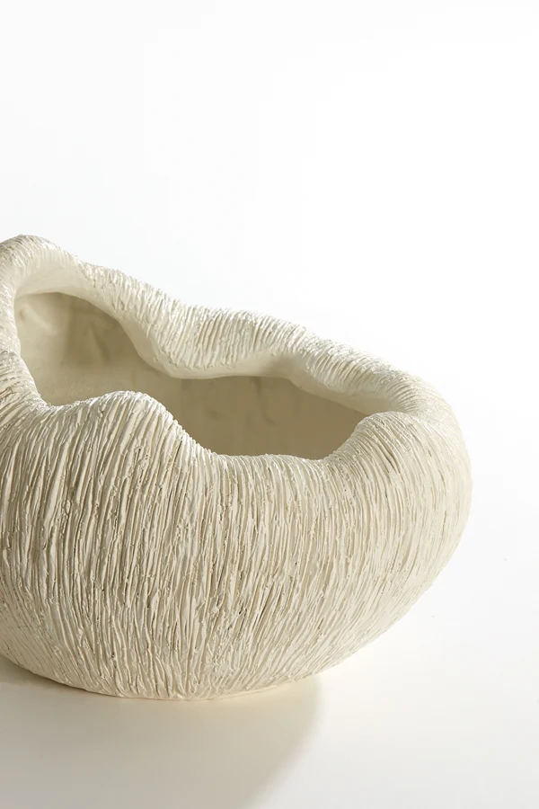 Vase deco 34x28x21 cm DENISA cream