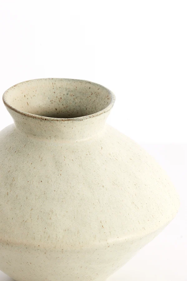 Vase deco 34x27,5 cm BEATO matt cream-sand