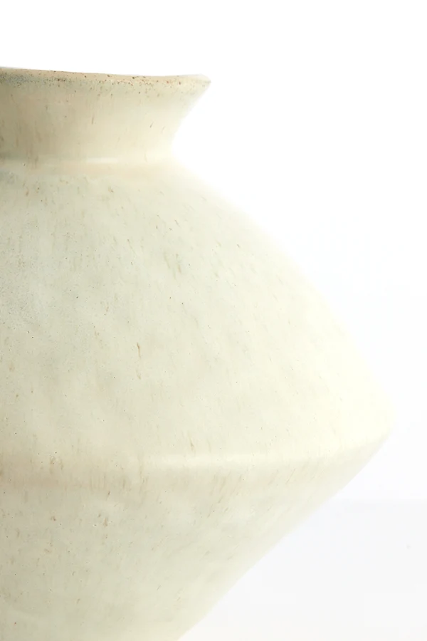 Vase deco 34x27,5 cm BEATO matt cream-sand