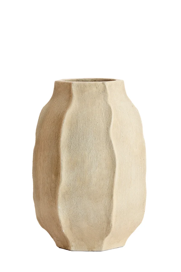 Vase deco 33x50 cm SAPHIRA matt sand