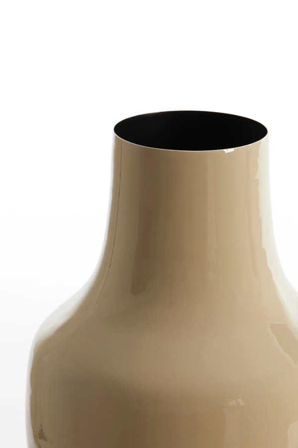 Vase deco 27x49 cm SINDO shiny taupe