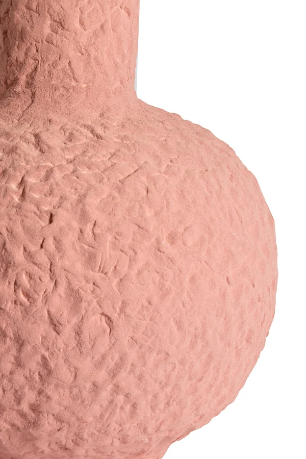 Vase deco 27x40 cm SACILE ceramics matt old pink