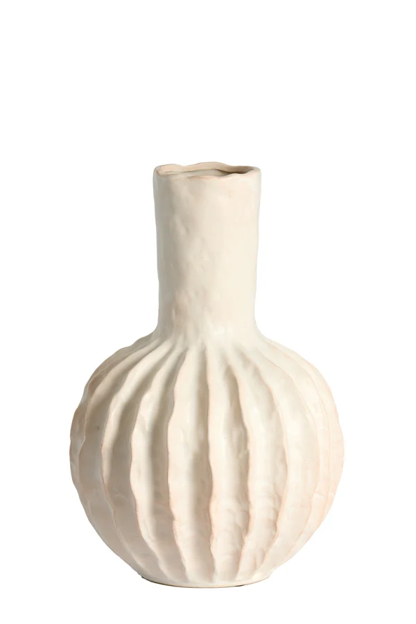 Vase deco 27x40,5 cm SENAGO ceramics cream