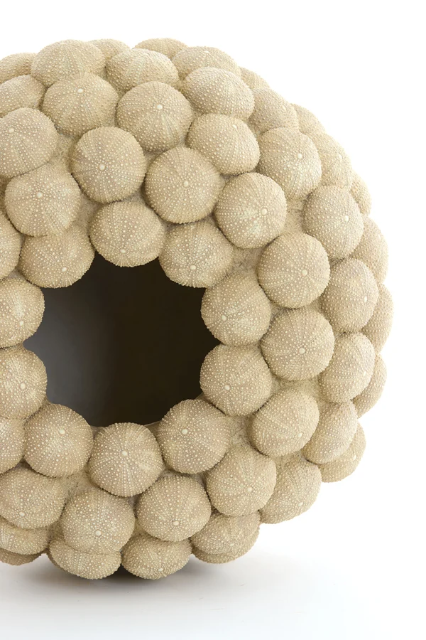 Vase deco 40x23,5 cm SEA URCHIN sand