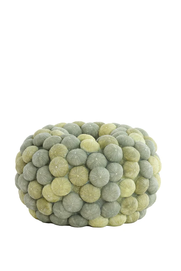 Vase deco 40x23,5 cm SEA URCHIN green+dark green