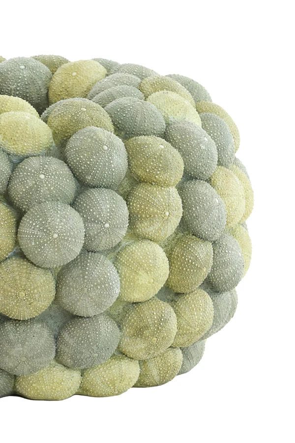 Vase deco 40x23,5 cm SEA URCHIN green+dark green