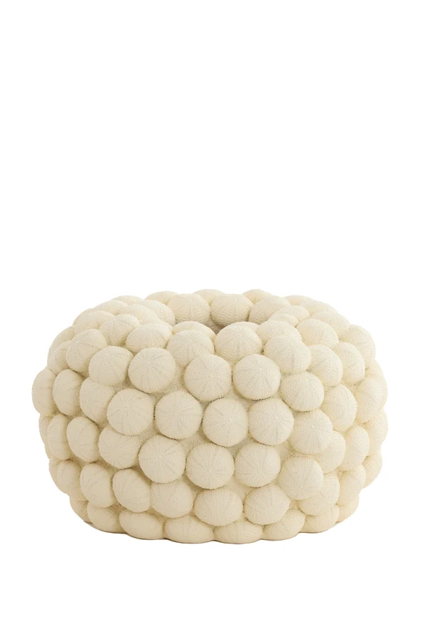 Vase deco 40x23,5 cm SEA URCHIN cream