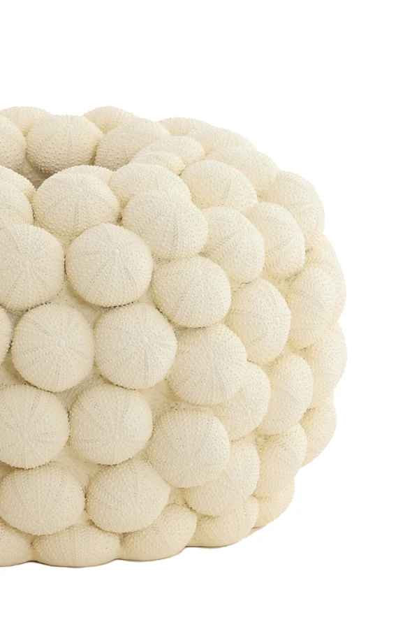 Vase deco 40x23,5 cm SEA URCHIN cream