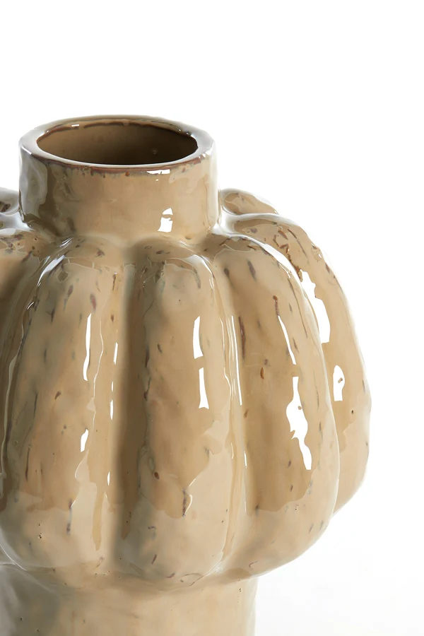 Vase deco 25x29 cm ALIVERI ceramics taupe