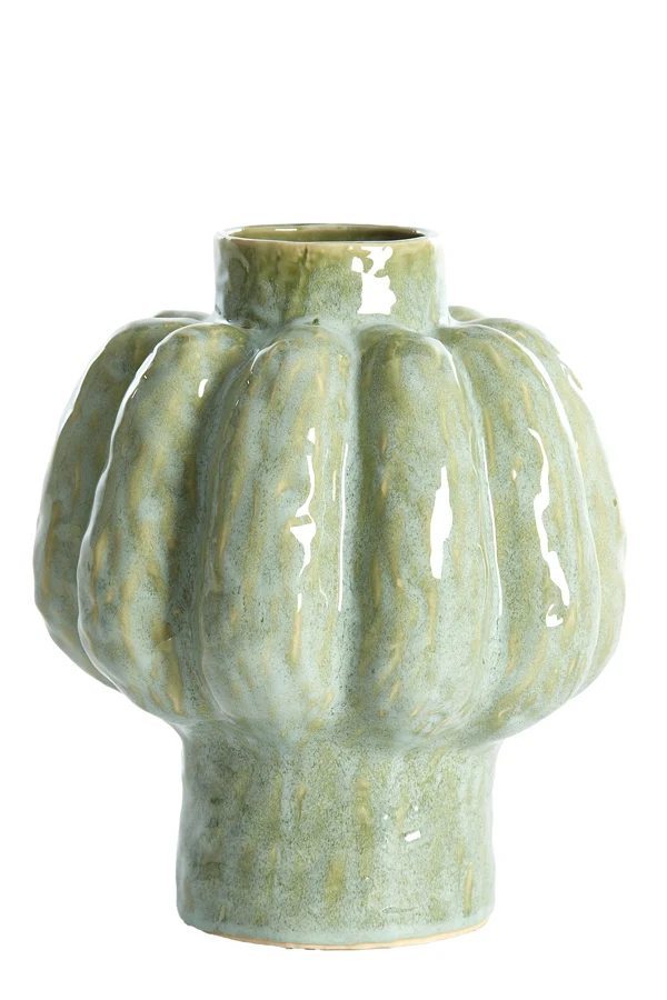 Vase deco 25x29 cm ALIVERI ceramics mint green
