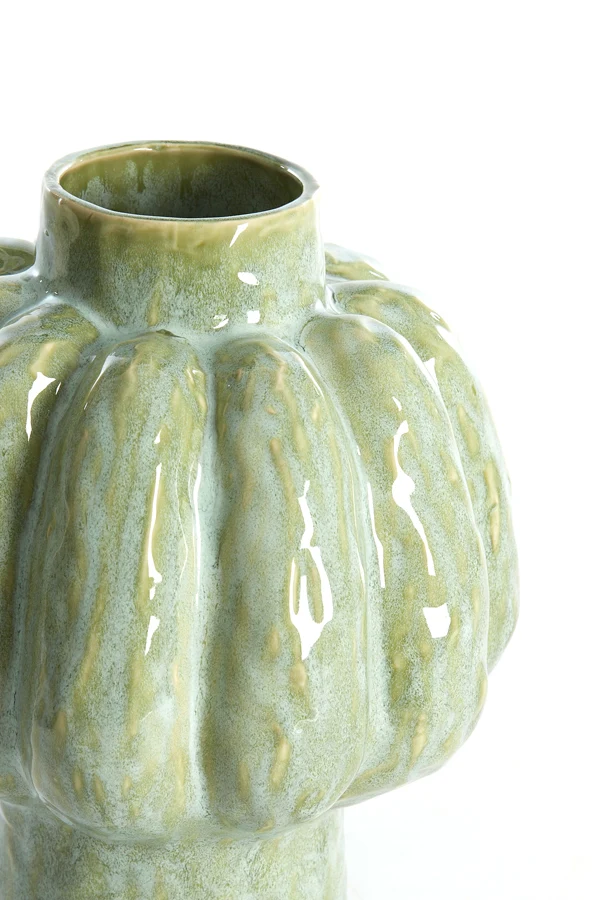 Vase deco 25x29 cm ALIVERI ceramics mint green