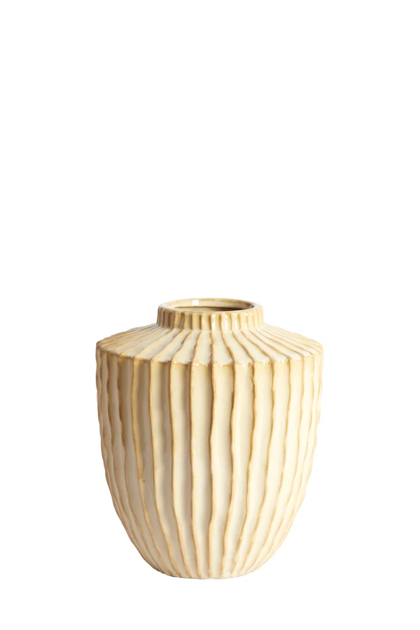 Vase deco 25x28 cm TALEA ceramics sand-beige