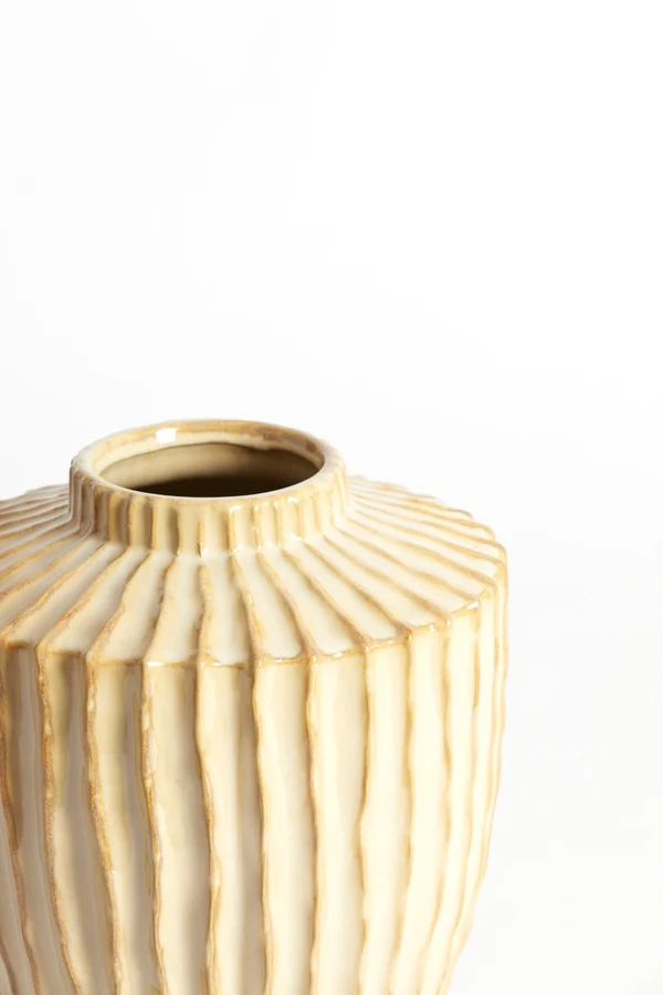 Vase deco 25x28 cm TALEA ceramics sand-beige