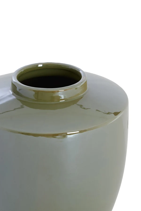 Vase deco 25x28 cm TALEA ceramics oil light green