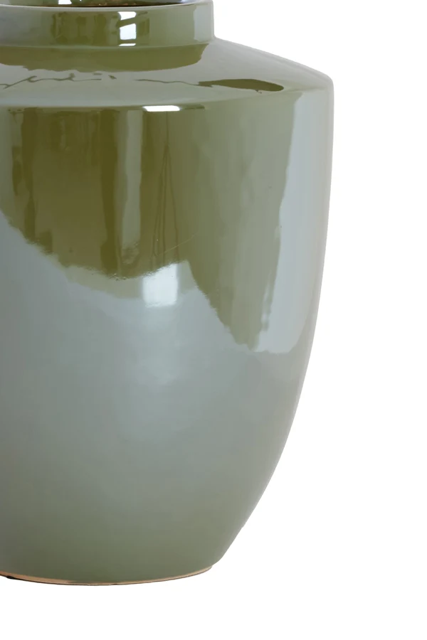 Vase deco 25x28 cm TALEA ceramics oil light green