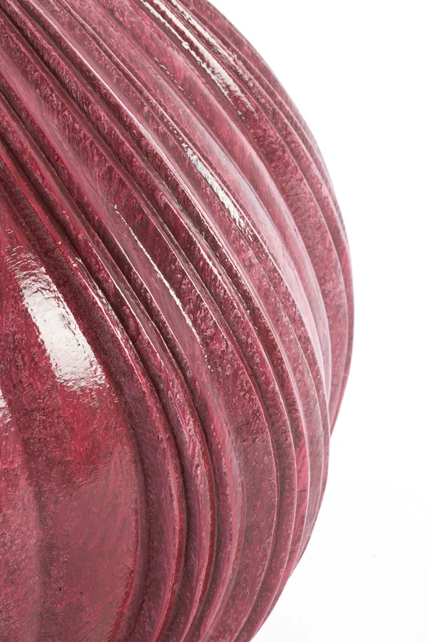 Vase deco 65x60 cm YATUNG shiny eggplant