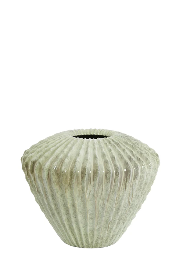 Vase deco 55x45 cm CACTI shiny mint green