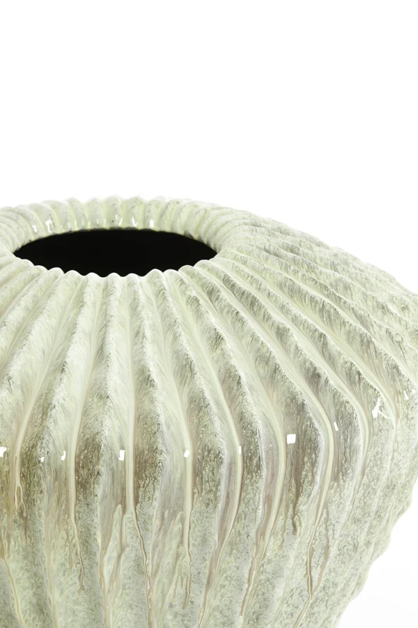 Vase deco 55x45 cm CACTI shiny mint green
