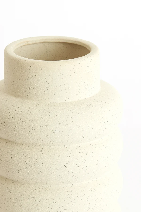 Vase deco 23x32,5 cm TRIORA ceramics matt cream