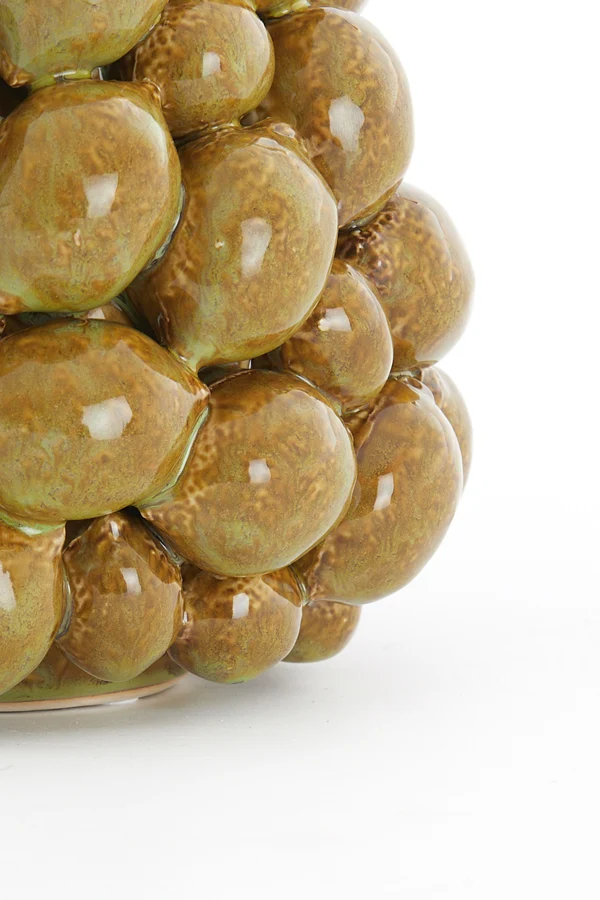 Vase deco 23x27 cm CITRUS ceramics brown-green