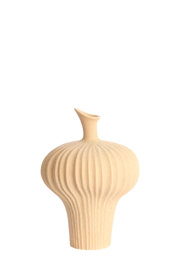 Vase deco 23x22x32,5 cm NEVANO matt peach