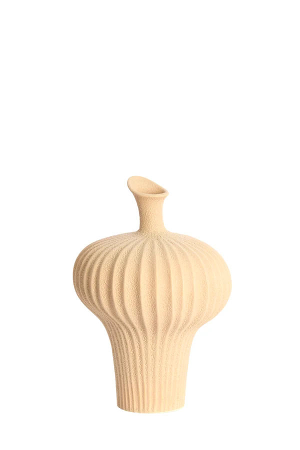 Vase deco 23x22x32,5 cm NEVANO matt peach