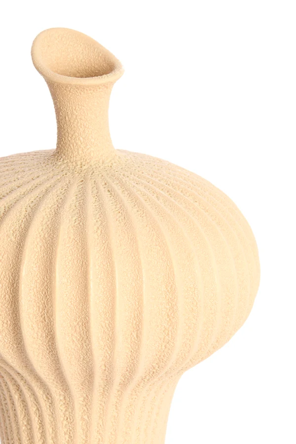 Vase deco 23x22x32,5 cm NEVANO matt peach