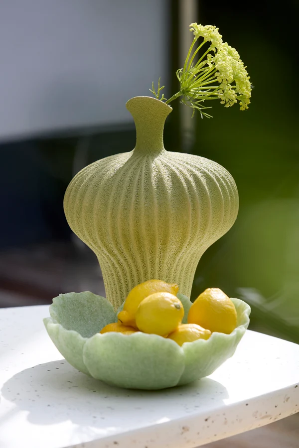 Vase deco 23x22x32,5 cm NEVANO matt green