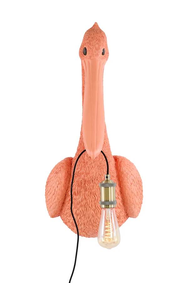 Wall lamp 33x28x63 cm PELICAN coral