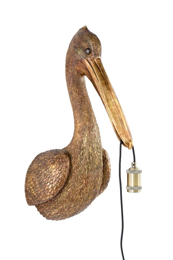 Wall lamp 33x28x63 cm PELICAN antique bronze