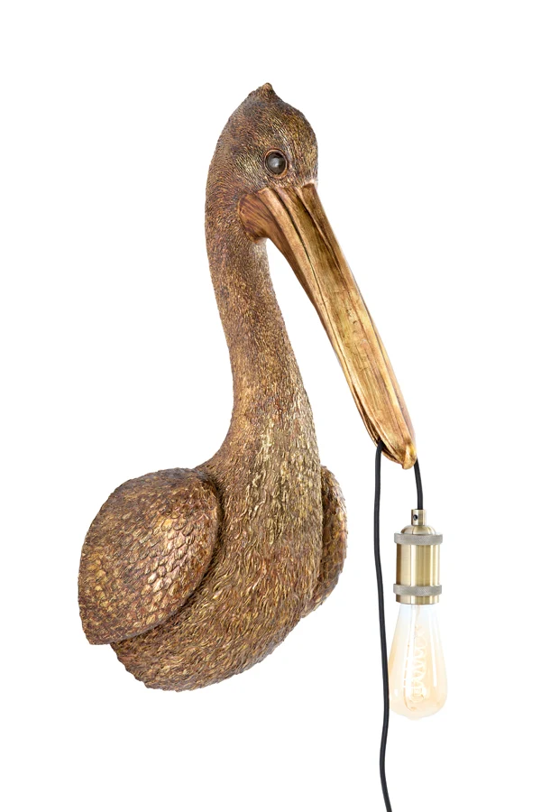 Wall lamp 33x28x63 cm PELICAN antique bronze