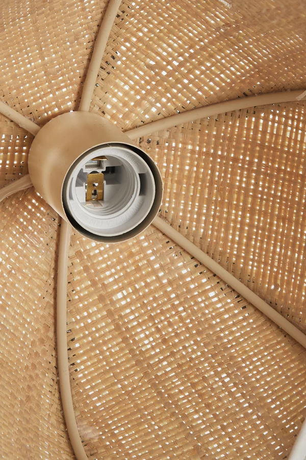 Wall lamp 33x25x47 cm SULINA raffia natural+green