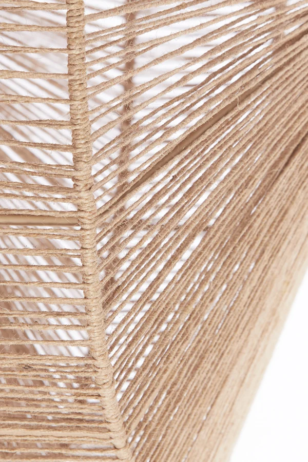 Wall lamp 31x31 cm LYRA natural+matt black