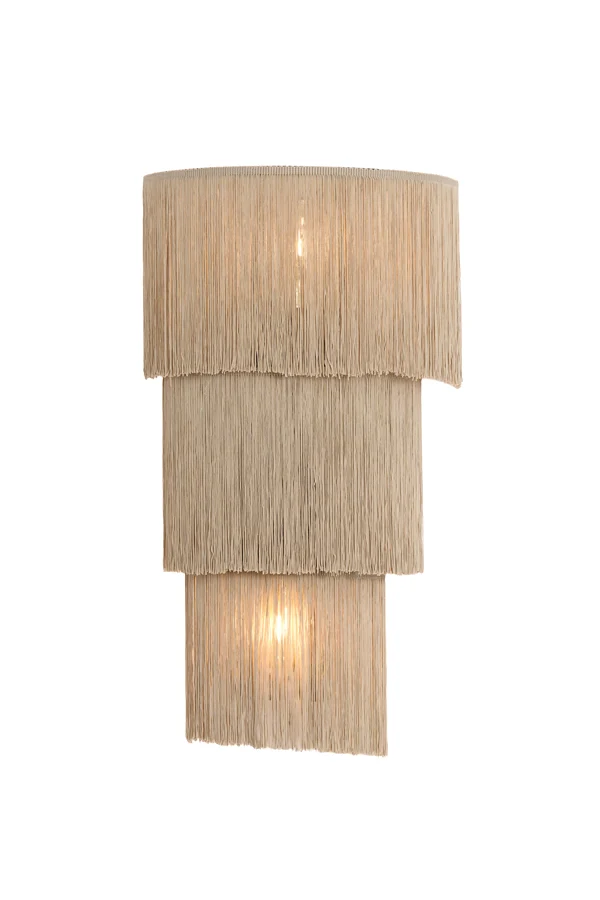 Wall lamp 2L 33x14x59 cm MALAIKA taupe