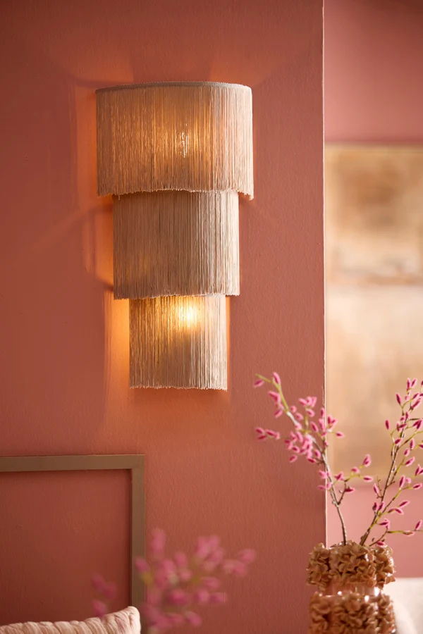 Wall lamp 2L 33x14x59 cm MALAIKA taupe