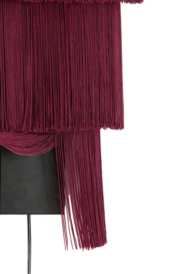 Wall lamp 2L 33x14x59 cm MALAIKA dark purple