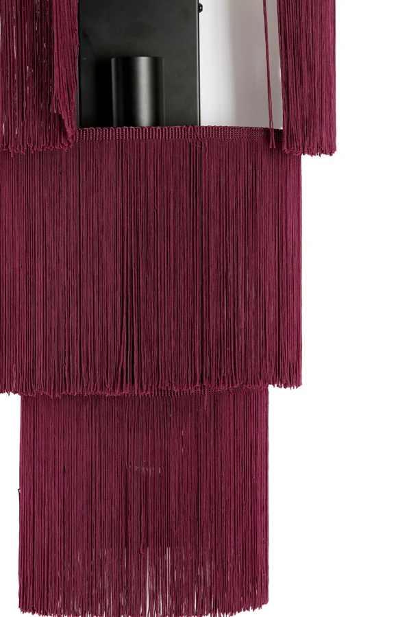 Wall lamp 2L 33x14x59 cm MALAIKA dark purple