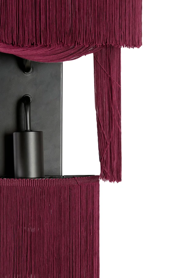 Wall lamp 2L 33x14x59 cm MALAIKA dark purple