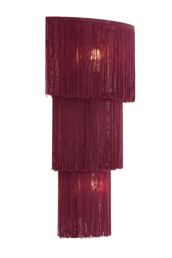 Wall lamp 2L 33x14x59 cm MALAIKA dark purple