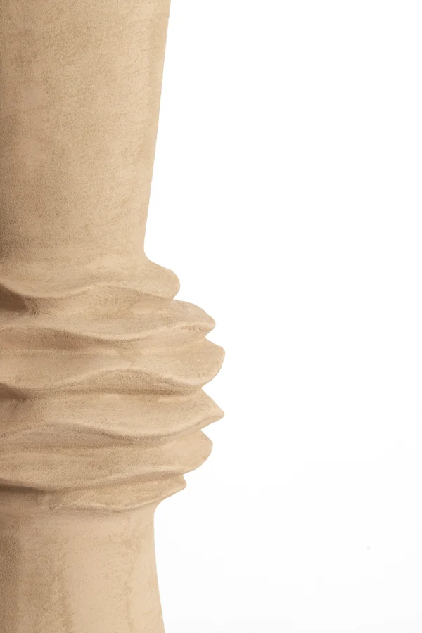 Vase deco 21x60 cm OLIVORA ceramics light brown