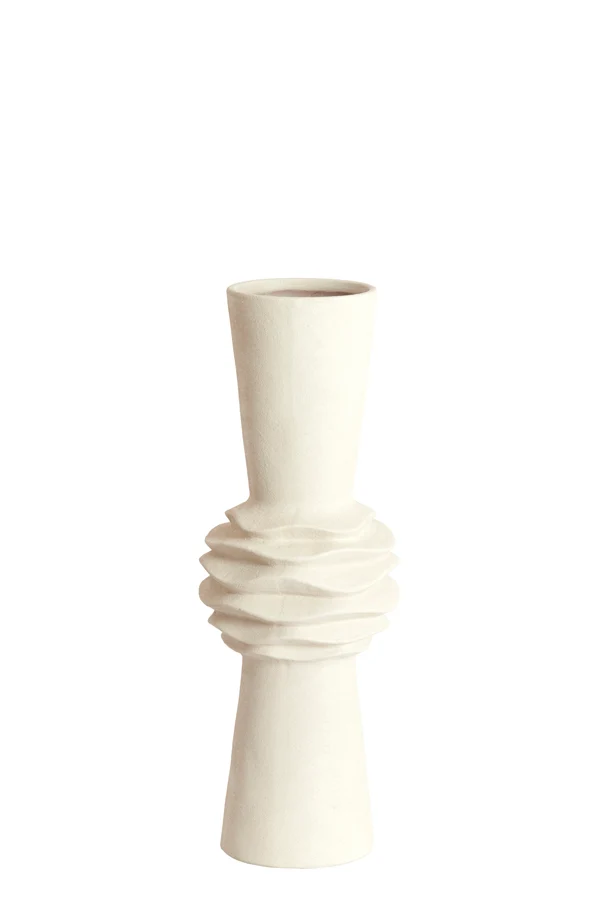 Vase deco 21x60 cm OLIVORA ceramics cream